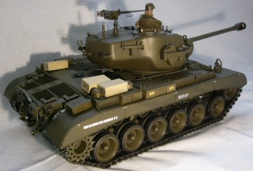 田宮 1/16 RCタンクシリーズ アメリカ戦車 M26 パーシング 別アングル(1)